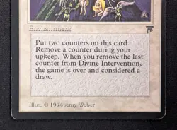 MTG Divine Intervention- DAMAGED -Legends Magic the Gathering Card # 8 - Image 4