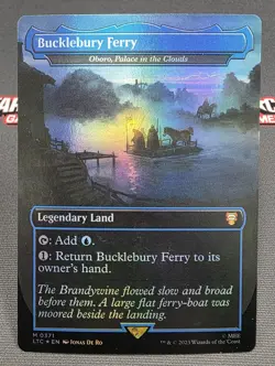 MTG FOIL Oboro, Palace in the Clouds - DAMAGED -Lord of the Rings Magic Card - Image 1