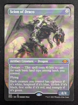 MTG Scion of Draco- DAMAGED -Modern Horizons 2 Magic the Gathering Card # 323 - Image 1