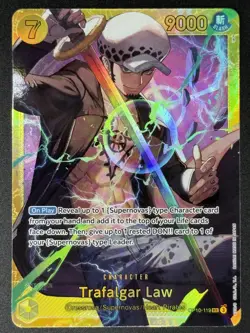 Trafalgar Law OP10-119 SEC Character Card One Piece CCG OP10: Royal Blood NM - Image 1