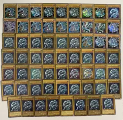 YGO Mixed Sets Blue-Eyes White Dragon Lot of 62 Cards Ultra Secret Rare DMG-LP - Image 1