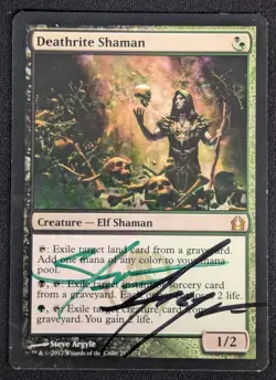 MTG Deathrite Shaman- Signed -Return to Ravnica Magic the Gathering Card # 213 - Image 1