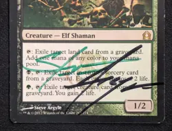 MTG Deathrite Shaman- Signed -Return to Ravnica Magic the Gathering Card # 213 - Image 4