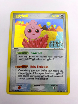 Pokemon Card - Reverse-Holo Igglybuff 21/100 EX Crystal Guardians *LP* Rare - Image 1