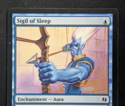MTG Sigil of Sleep- DAMAGED -DD: Venser vs. Koth Magic the Gathering Card # 25 - Image 3