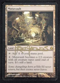 MTG Mutavault- Signed -Morningtide Magic the Gathering Card # 148 - Image 1