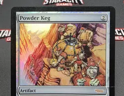 MTG FOIL Powder Keg - DAMAGED - Player Rewards Promo Magic the Gathering Card - Image 3