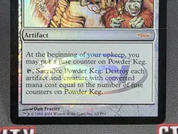 MTG FOIL Powder Keg - DAMAGED - Player Rewards Promo Magic the Gathering Card - Image 4