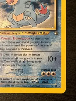 Feraligatr 5/111 Holo Rare Neo Genesis Set Pokemon Card wotc Rare Holo Lp+ - Image 4