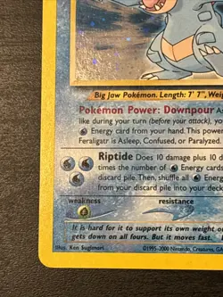 Feraligatr 5/111 Holo Rare Neo Genesis Set Pokemon Card wotc Rare Holo Lp+ - Image 5
