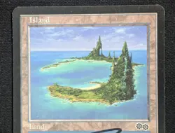 MTG Island- Signed -Urza's Saga Magic the Gathering Card # 336 - Image 3