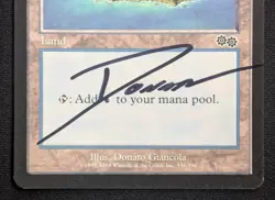 MTG Island- Signed -Urza's Saga Magic the Gathering Card # 336 - Image 4