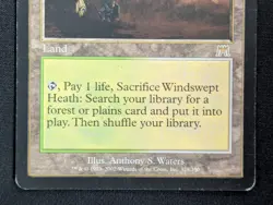 MTG Windswept Heath- DAMAGED -Onslaught Magic the Gathering Card # 328 - Image 4