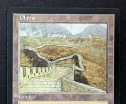 MTG Plains (Clear) (China)- DAMAGED -APAC Promo Magic the Gathering Card # 14 - Image 3