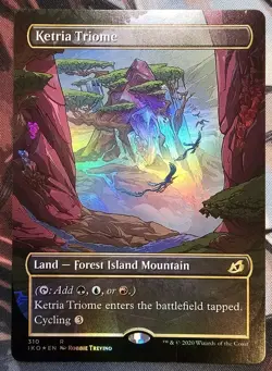 Ketria Triome (Showcase) Foil - Ikoria: Lair of Behemoths Magic The Gathering - Image 1