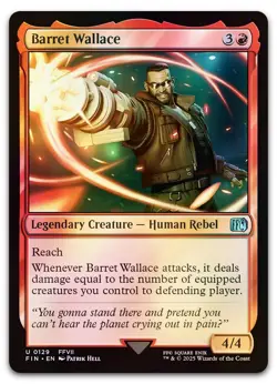 Barret Wallace #129 (Foil) (NM) Final Fantasy FIN Magic MTG - Image 1