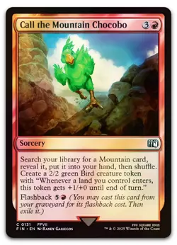 Call the Mountain Chocobo #131 (Foil) (NM) Final Fantasy FIN Magic MTG - Image 1
