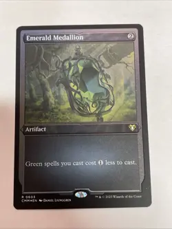 Emerald Medallion (Foil Etched) Commander Masters #603 Rare - Image 1