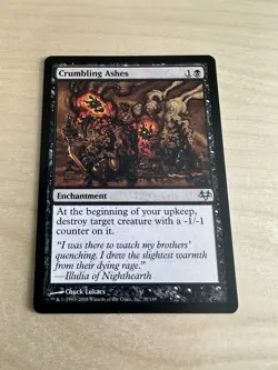MTG Crumbling Ashes (Eventide - Uncommon) Regular 35/180 - Image 1