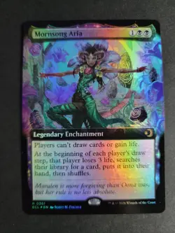 Mornsong Aria (Extended Art Foil) Rare MTG Lorwyn Eclipsed - Image 1