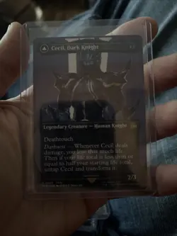 MTG Cecil Dark Knight / Redeemed Paladin 0380 FOIL Borderless NM+ Final Fantasy - Image 2