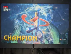 Official Pokemon Champion playmat featuring Greninja from League Cup events - Image 1