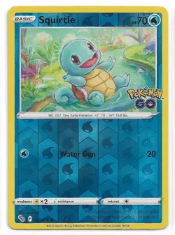2022 Pokemon Sword & Shield Pokemon Go Reverse Foil #015/078 Squirtle - Image 1