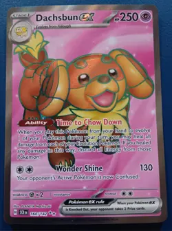 Pokemon - Dachsbun ex 160/142 - SV Stellar Crown - Full Art Textured - NM - Image 1