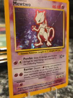 Pokemon TCG Mewtwo Base Set 10/102 Holo Unlimited Holo Rare - Lightly Played - Image 4