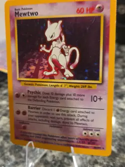 Pokemon TCG Mewtwo Base Set 10/102 Holo Unlimited Holo Rare - Lightly Played - Image 5