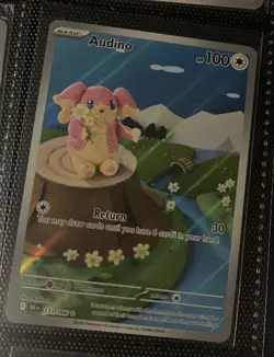Audino 151/086 IR Pokemon TCG SV Black Bolt Illustration Rare Near Mint - Image 1