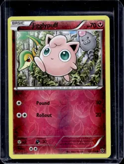 2016 Pokemon XY Fates Collide Jigglypuff Reverse Holo #65/124 - Image 1