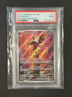 PSA 9 MINT Pokemon Shrouded Fable Fezandipiti Illustration Rare #73 - Image 1