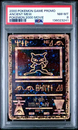 2000 POKEMON GAME MOVIE POKEMON 2000 MOVIE ANCIENT MEW PSA 8 - Image 1