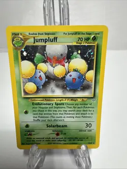 Jumpluff 9/64 Neo Revelation Holo Rare SWIRL TOP RIGHT Pokemon Card TCG LP - Image 1