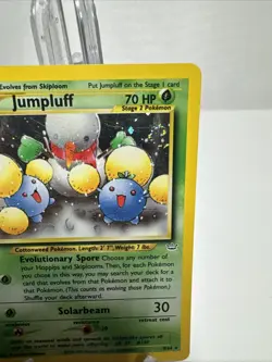 Jumpluff 9/64 Neo Revelation Holo Rare SWIRL TOP RIGHT Pokemon Card TCG LP - Image 2