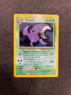 Crobat Holo Rare Neo Revelation 04/64 Pokemon TCG LP - Image 1