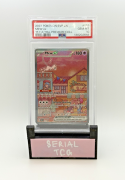 2023 POKEMON SVP EN-SV BLACK STAR PROMO 151 ULTRA-PREM COLL #053 MEW EX PSA 10 - Image 1