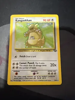 Pokemon TCG Kangaskhan Jungle Holo Card 5/64 Unlimited Holo Rare - Image 1
