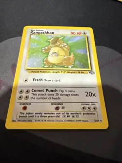 Pokemon TCG Kangaskhan Jungle Holo Card 5/64 Unlimited Holo Rare - Image 2