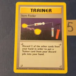 Pokemon Item Finder 74/102 Base Set Regular Lightly Played *FREE SHIPPING* - Image 1