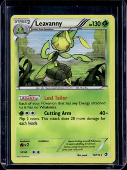 2013 Pokemon Black & White Legendary Treasures Leavanny Holo #12/113 - Image 1