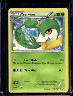 2013 Pokemon Black & White Legendary Treasures Servine Radiant Collection #RC02 - Image 1