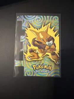 Pokemon Topps Series 2 Die Cut Alakazam 65 2000 TV Animation Collectible Card - Image 1