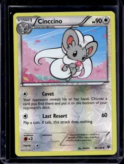 2016 Pokemon XY Fates Collide Cinccino Reverse Holo #88/124 - Image 1