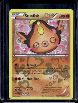 2013 Pokemon Black & White Legendary Treasures Stunfisk Radiant Collection #RC12 - Image 1