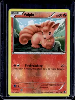 2013 Pokemon Black & White Legendary Treasures Vulpix #20/113 - Image 1