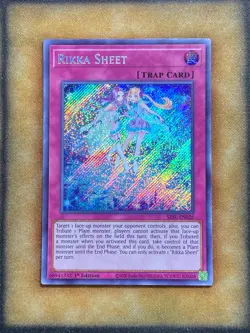 Yugioh Rikka Sheet SESL-EN026 Secret Rare 1st Ed NM - Image 1