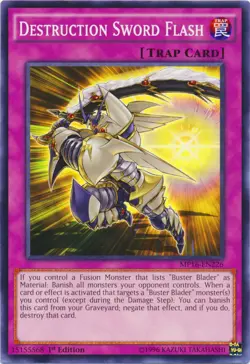 Yugioh! LP Destruction Sword Flash - MP16-EN226 - Common - 1st Edition Lightly P - Image 1