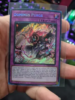 Yu-Gi-Oh! Dominus Purge INFO-EN078 Secret Rare 1st Ed Near Mint Condition x2 - Image 2